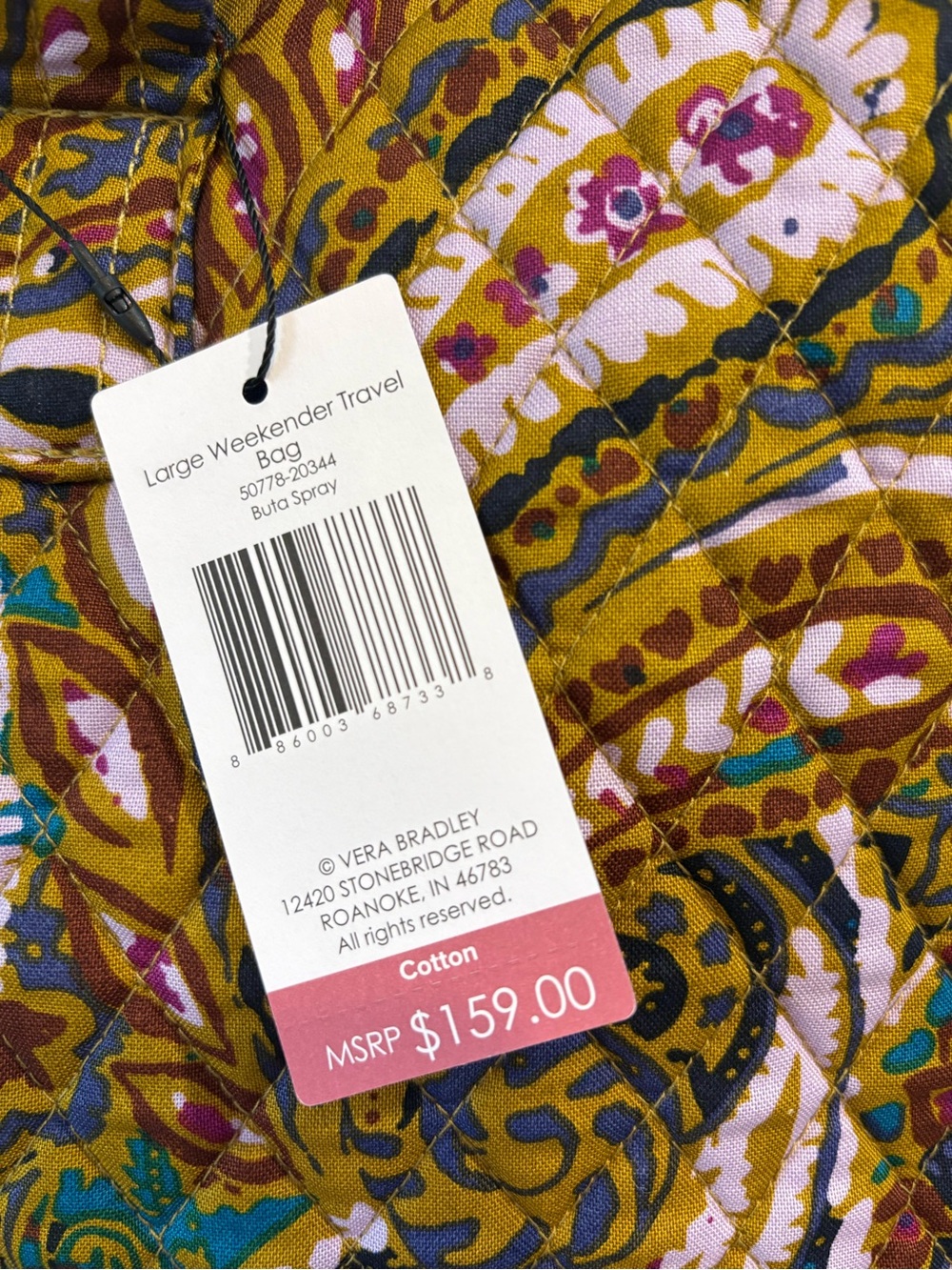 🌸Vera Bradley Large Cotton Weekender Travel Bag - Picture 5 of 10